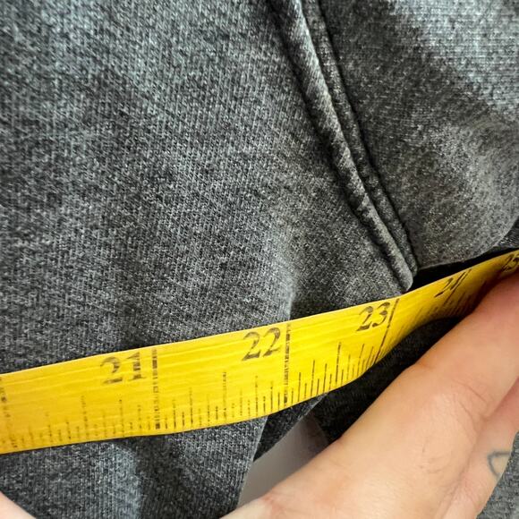 Black Acid Wash Cropped Hoodie Y2K‎ Grunge Streetwear Pullover Small - Picture 6 of 7